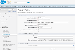 Set Password Policy In Salesforce
