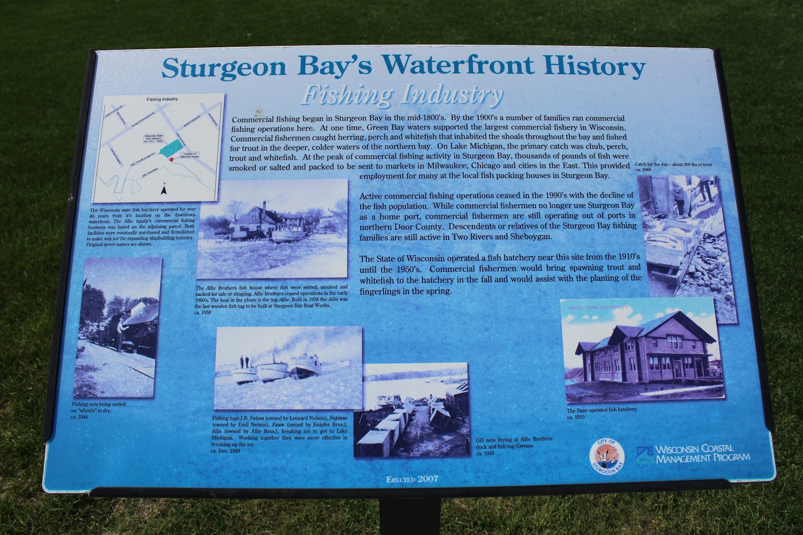 Wisconsin Historical Markers Sturgeon Bay S Waterfront History