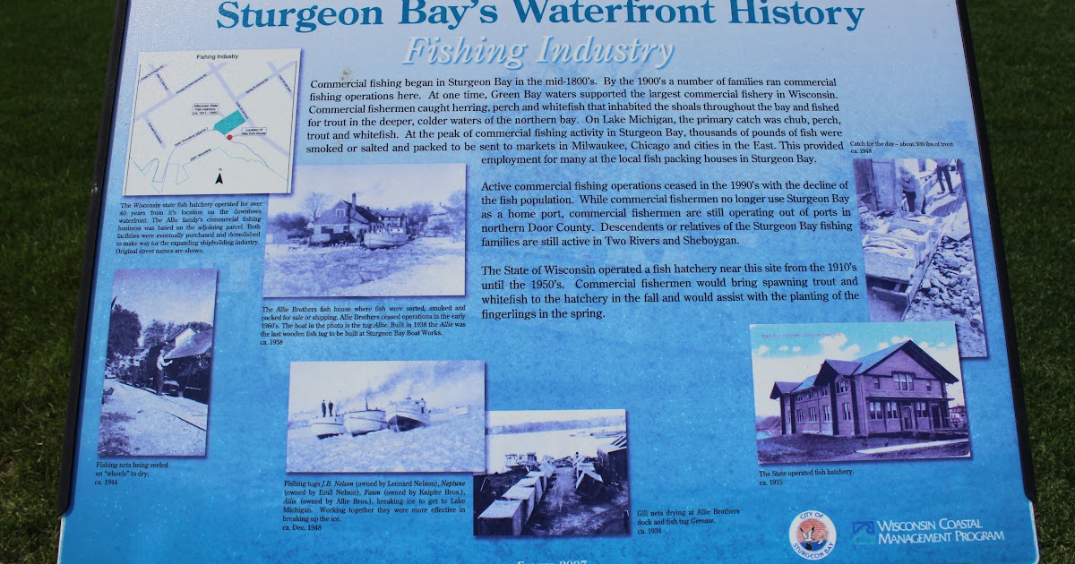 Wisconsin Historical Markers Sturgeon Bay S Waterfront