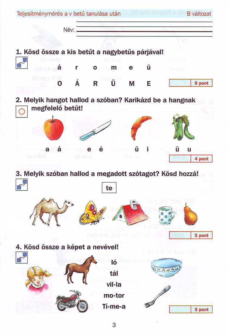 angol játékos feladatok 4 osztályosoknak 3