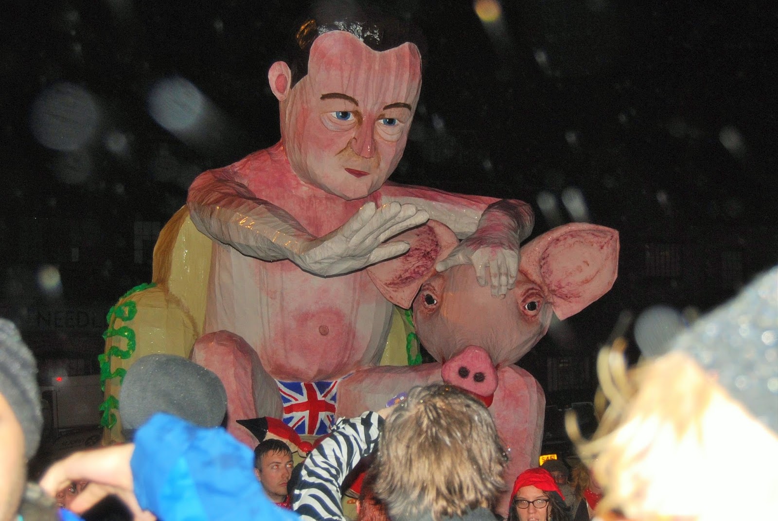 David Cameron effigy, Lewes Bonfire 2015 photo by Modern Bric a Brac