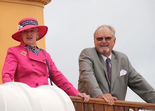 Queen Margrethe and Prince Henrik, sail to Aarhus for their annual summer holiday 