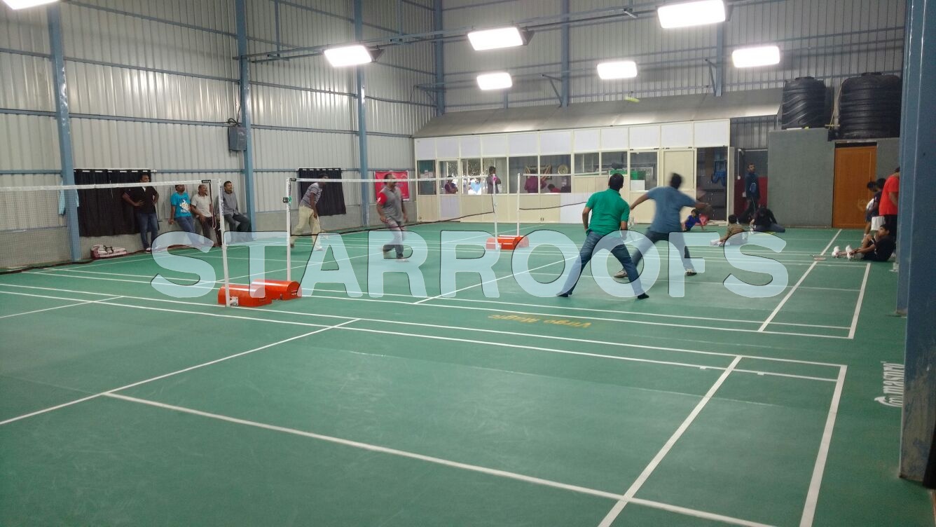 Badminton Court roofing in chennai