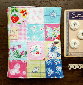 Strawberry Biscuit Sewing Kit from tutorial by Heidi Staples of Fabric Mutt