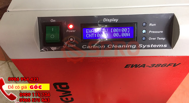 Máy vệ sinh buồng đốt xe máy EWA 386FV - Giải pháp tăng hiệu quả