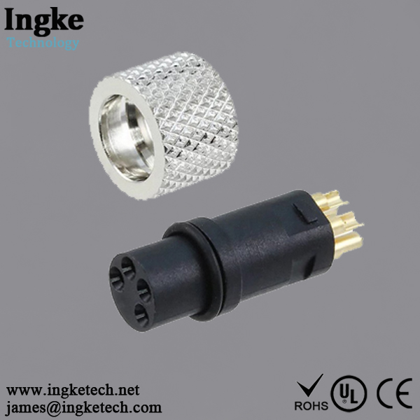 854004203RLS4 M8 Metal Shell Circular Connectors / Connecteurs