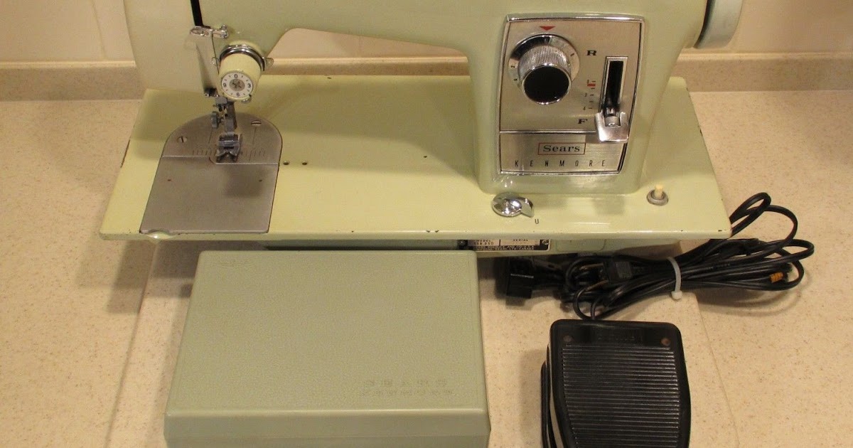 VINTAGE SEWING MACHINES: SEARS KENMORE 158.950 SEWING MACHINE