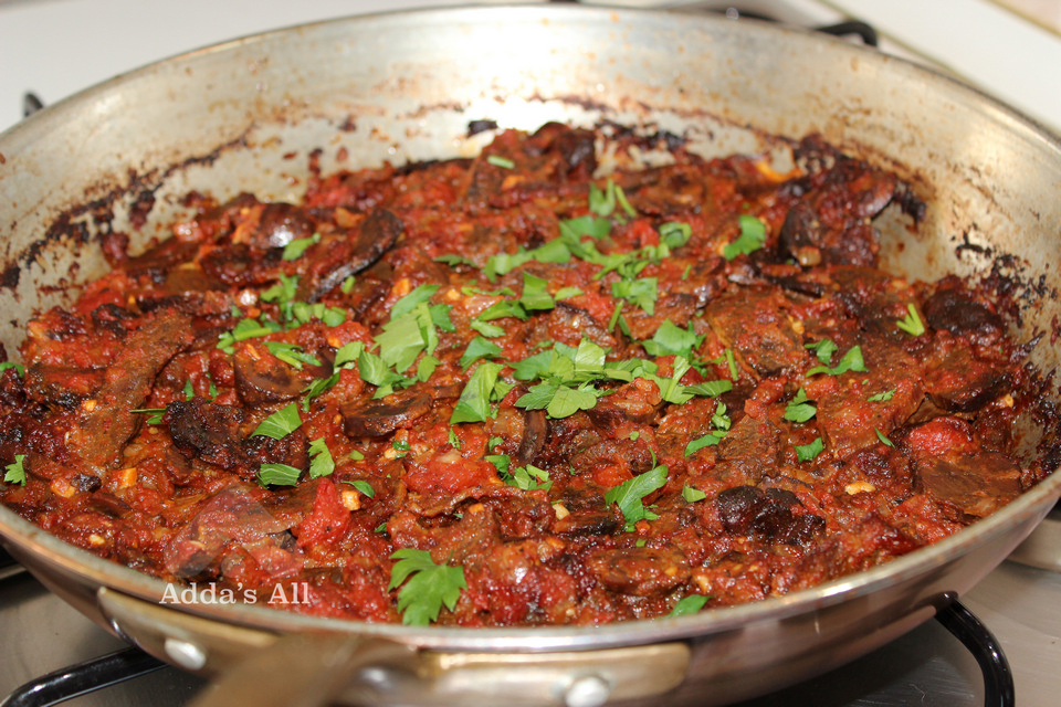 Adda's All Interiora d''agnello al forno con sugo di pomodoro