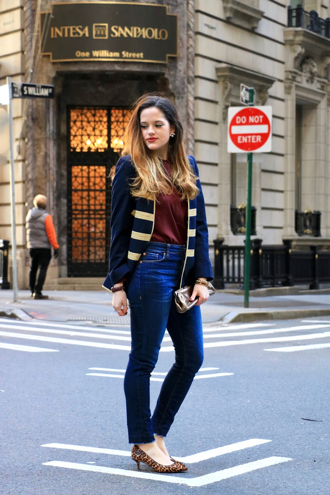 Nyc fashion blogger Kathleen Harper's holiday outfit ideas denim