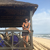 Beach baby!Agbani Darego ambaye ni Former Miss World