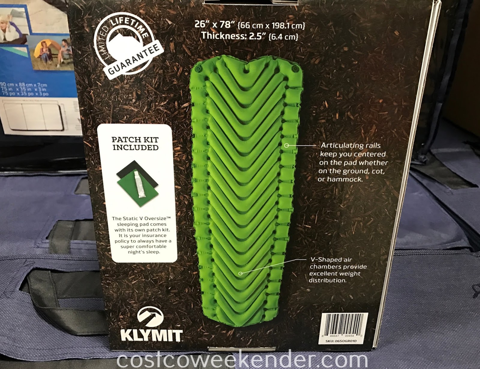 Klymit Static V Oversize Sleeping Pad Costco Weekender