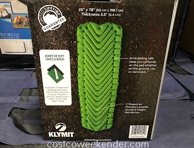 Costco 1251066 - You don't have to sleep on the cold, hard ground with the Klymit Static V Oversize Sleeping Pad