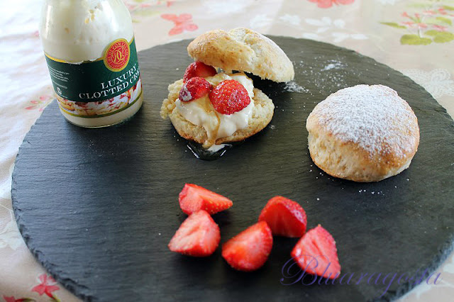 scones e clotted cream