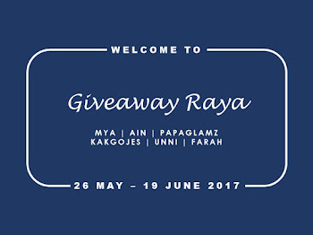 GIVEAWAY RAYA BY MYA & FRIENDS