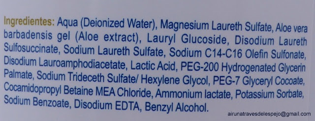 ingredientes gel baño bnt dermocosmetics