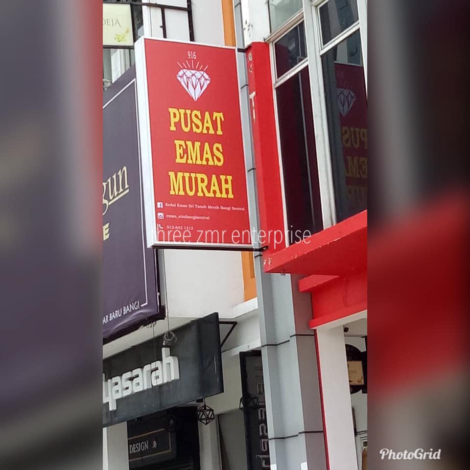 Signboard Murah 3D BOX UP FRONLIT KEDAI EMAS SRI TANAH MERAH Bangi