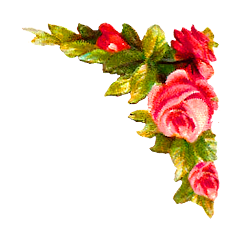 corner flower digital rose clip printable clipart roses leaves antique illustration antiqueimages cliparts