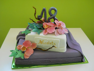 Tort cu orhidee pentru Nicoleta/Cake with orchids