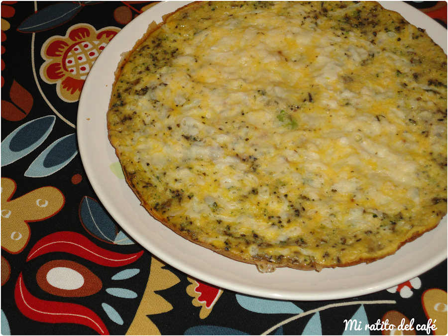 Frittata de verduras con almendras