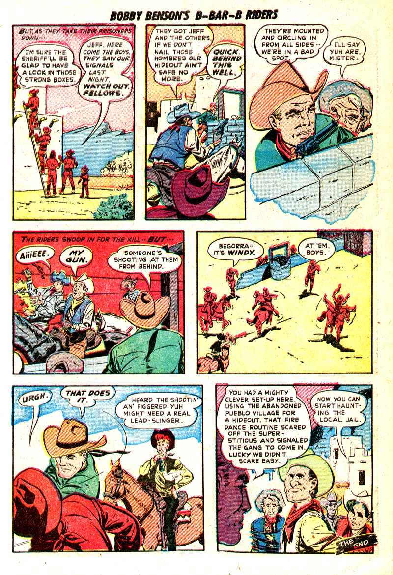 Read online Bobby Benson's B-Bar-B Riders comic -  Issue #7 - 17