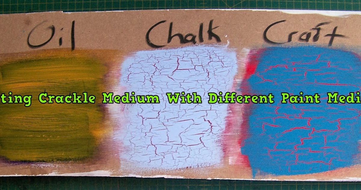 A Pretty Talent Blog: Testing Crackle Medium With Different Paint