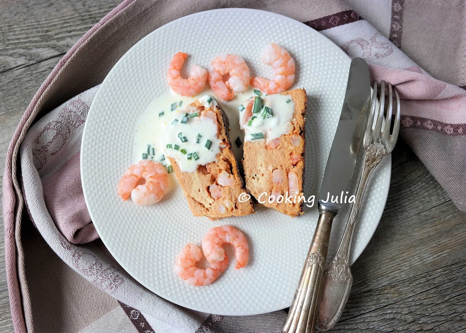 COOKING JULIA TERRINE DE CREVETTES À LA TOMATE