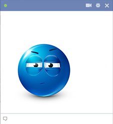 Heavy-Lidded Facebbok Smiley Heavy-Lidded Emoticon