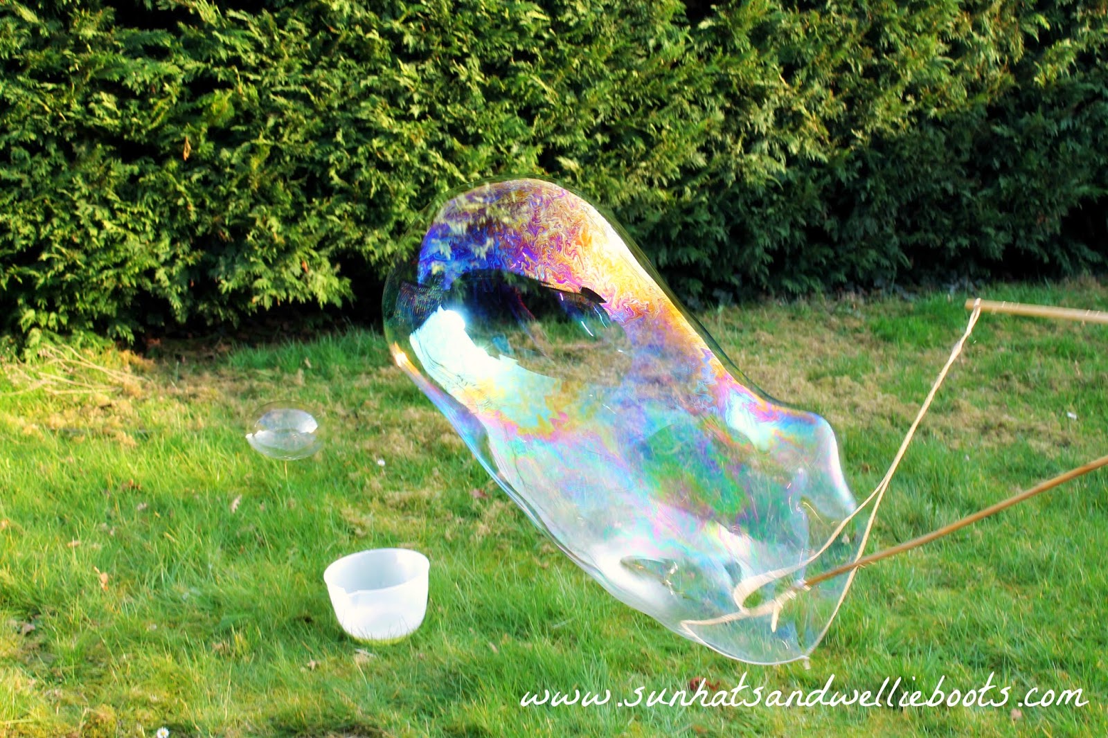 Sun Hats & Wellie Boots: How to make Giant Bubbles with a Homemade