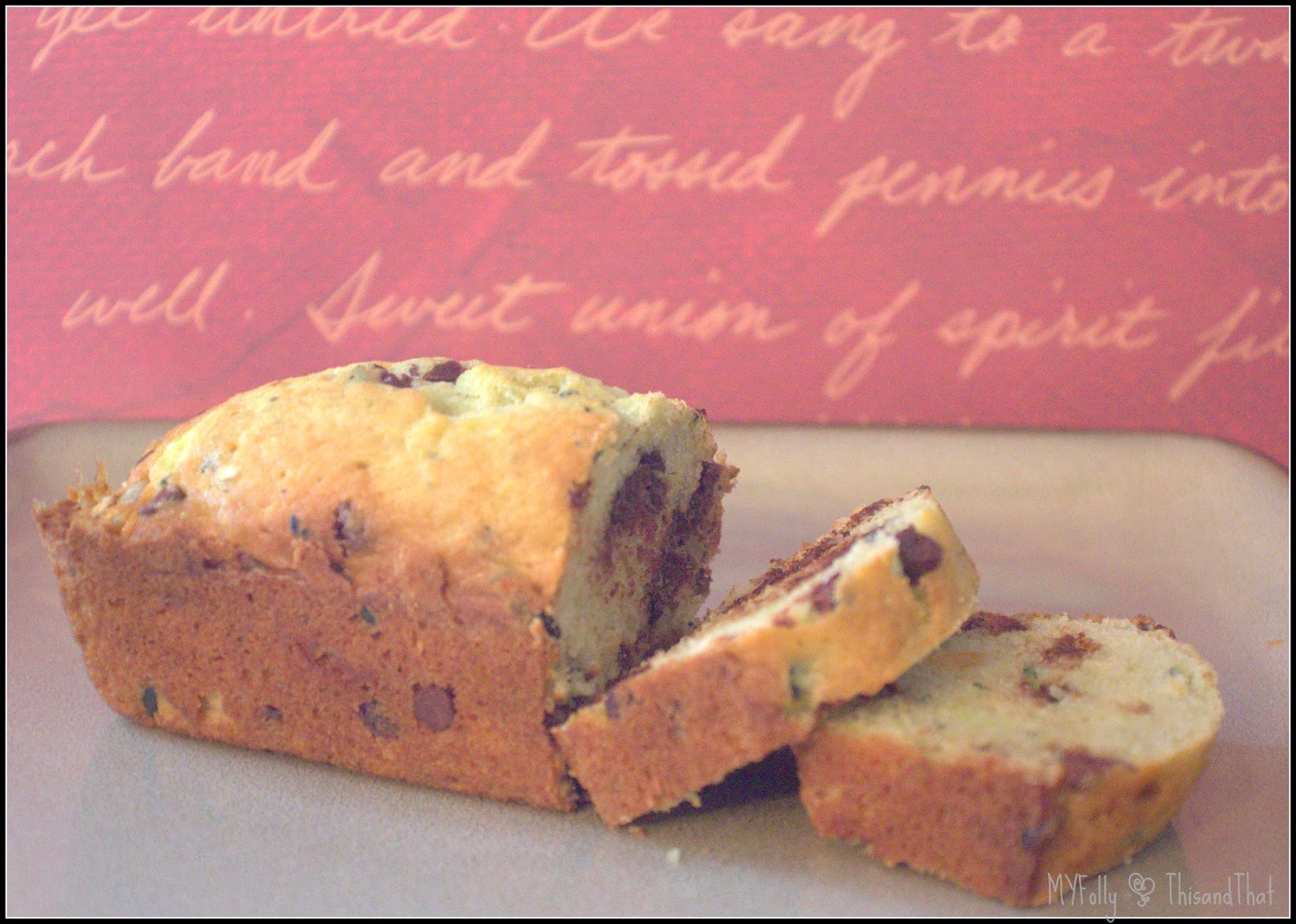 This and That: Zucchini Bread  with Chocolate and Crystallized Ginger #zucchinibread #ginger #chocolate