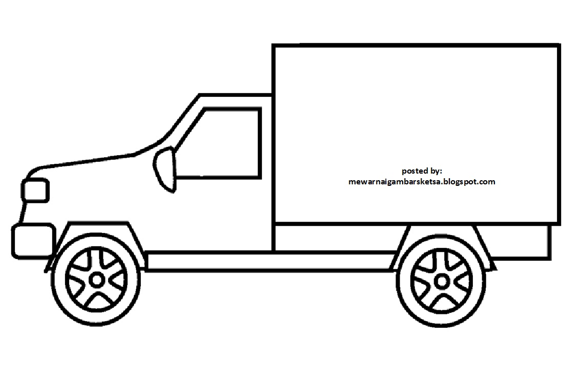 Mewarnai Gambar: Mewarnai Gambar Sketsa Mobil 7
