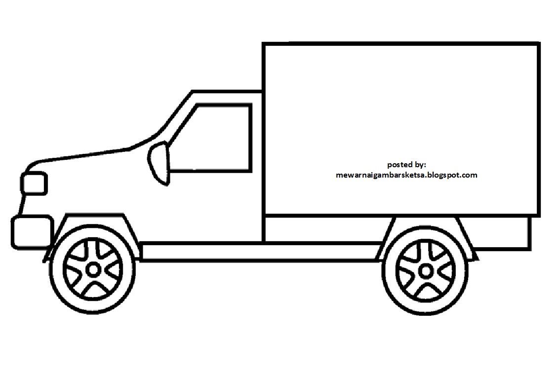 Mewarnai Gambar Mewarnai Gambar Sketsa Mobil 7