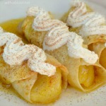 Cinnamon Apple Enchiladas These Cinnamon Apple Enchiladas are drenched in syrup with a slightly crisp top - so easy, so delicious !