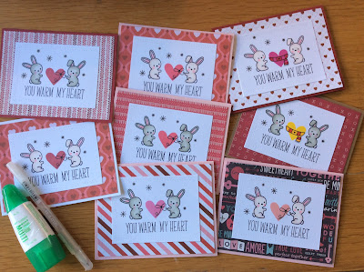 My Little Stamping Blog: Mass-Produced Valentines - You Warm My Heart
