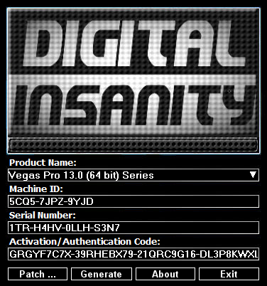 Sony Vegas 13 Activation Code