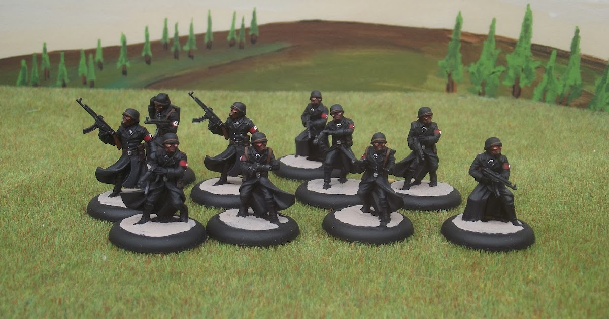 les figurines de maxson: achtung cthulhu black sun troopers 28mm