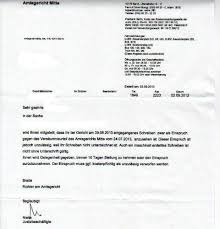 gez schreiben widerspruch