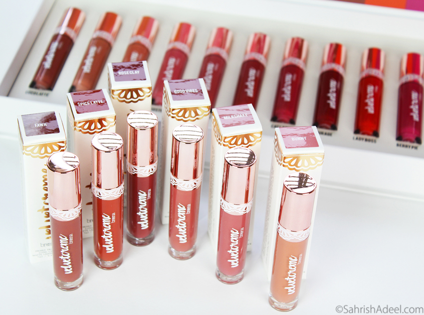 New Velvet Creme Matte Liquid Lipstick Shades by Breena Beauty - Arm & Lip Swatches