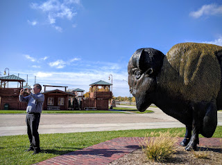 Bison and Dean Anderson in Kearney, Nebraska