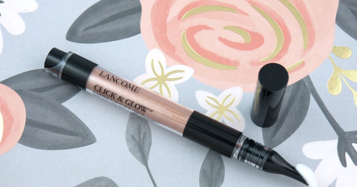 Lancome Click & Glow Highlighting Skin Fluid in 02 Lumieres D'Or Rose:  Review and Swatches