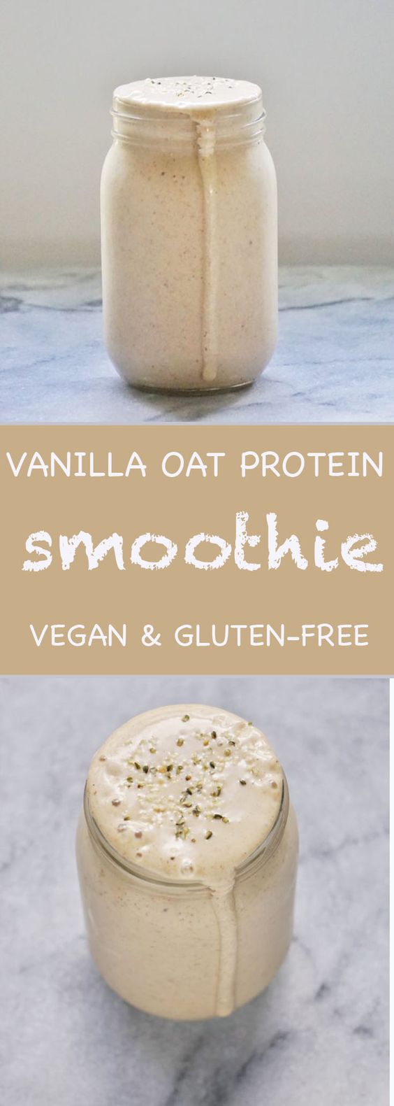 Vanilla Oat Protein Smoothie (Vegan & Gluten Free)
