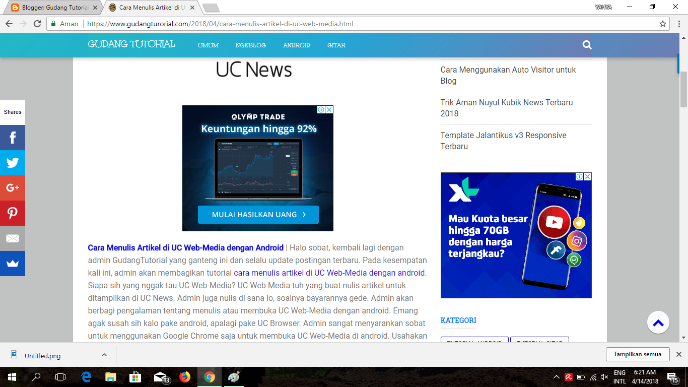 Cara Pasang Iklan AdSense di Template Phantom Arlina: Panduan Lengkap