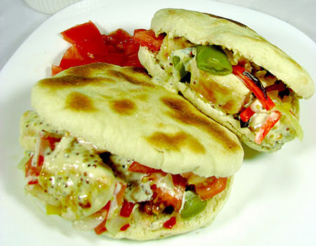 goodfood: Chicken Roast with Pita Bread