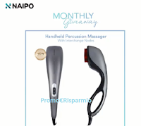 Logo Naipo : partecipa e vinci gratis l'ultimo massaggiatore a percussione portatile