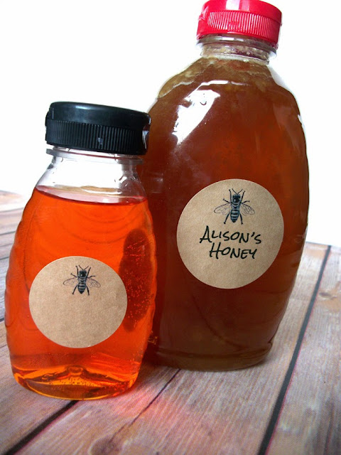 honey bottle label