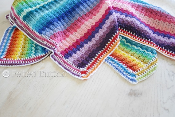 Illuminations Blanket Crochet Pattern by Susan Carlson of Felted Button