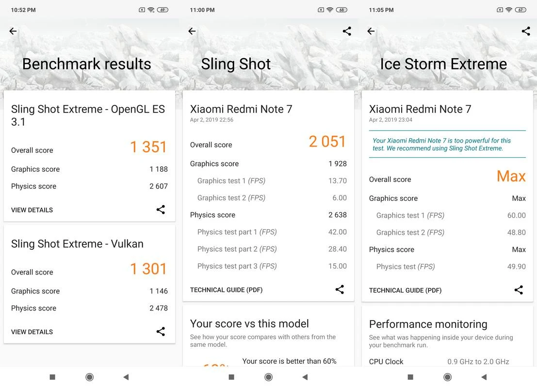 Benchmark 3DMark Xiaomi Redmi Note 7