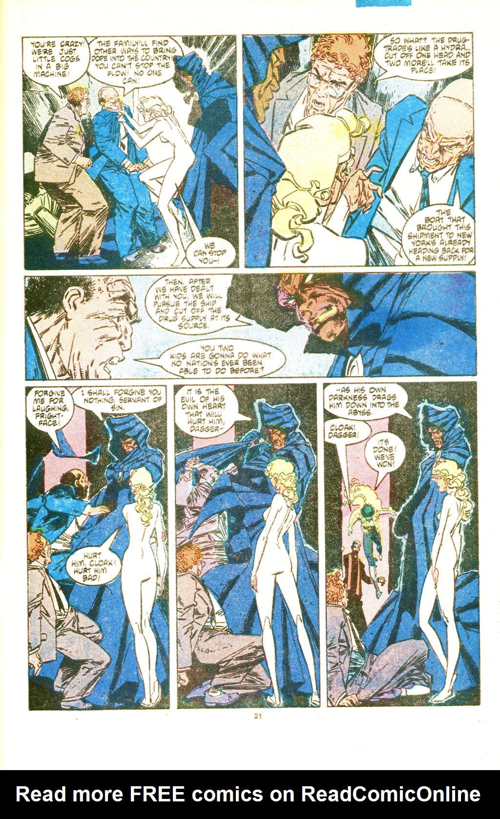 Read online Cloak and Dagger (1985) comic -  Issue #6 - 22