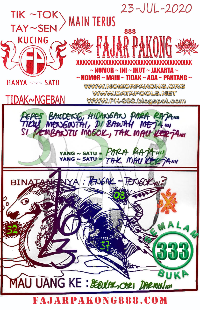 Prediksi Syair Hk 23 Juli 2020 Keraton4d