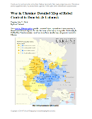 etailed map of rebel control in Ukraine's eastern provinces of Donetsk and Luhansk, claimed by the breakaway Donetsk People's Republic and Lugansk People's Republic. Updated to July 22, 2014