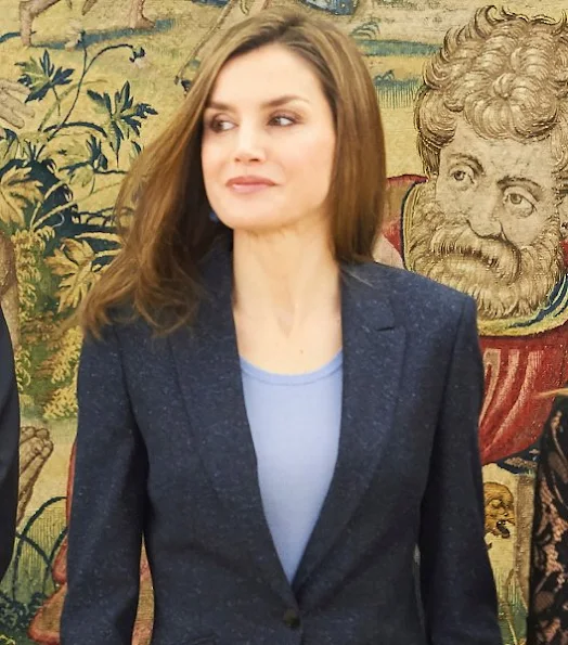 Queen Letizia of Spain greets members and collaborators of the ALMA Association against the Violence of Gender